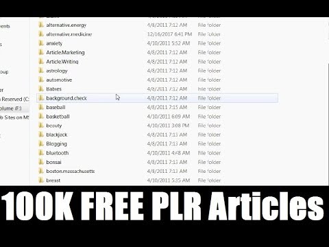 100,000+ PLR Articles For Faster Niche Content Creation
