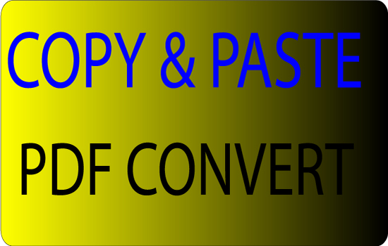 DO copy paste any project file and pdf convert for $5 - WordClerks