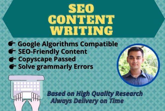 I will write 1500 words SEO friendly content for website and blog.
