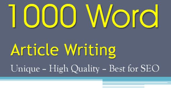 Premium quality 1000 words SEO friendly article on any topic