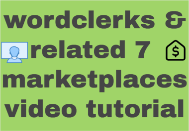 wordclerks & 7 more affiliate marketplace websites video tutorial