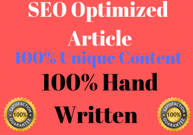 2 X 1000 Words SEO optimised well researched article