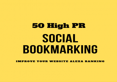 50 High Pr Social Bookmarking Links Improve your Webise Alexa and Google Ranking