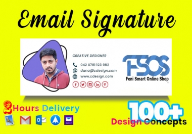 i will make html Clickable email signature or email signature