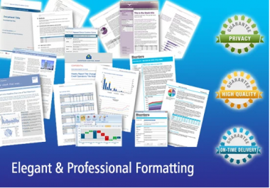I will format,  design and edit ms word and PDF documents
