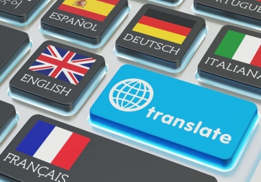 Translate documents to your desired langauge in a few hours