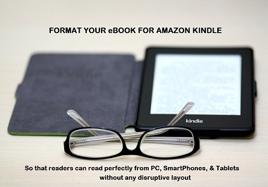 I Will Format Your Book for Amazon Kindle eBook Up To 5000 Words
