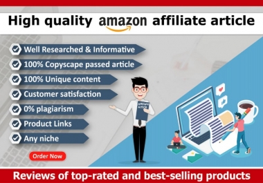 I will write 500 words SEO amazon product description & affiliate article