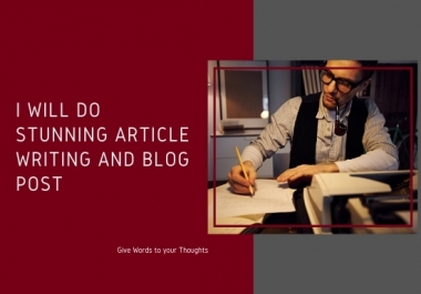 1000 words stunning seo article writing and blog post for your website
