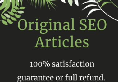 I will do high quality 1ooo + Unique SEO article writing,  blog writing and website content