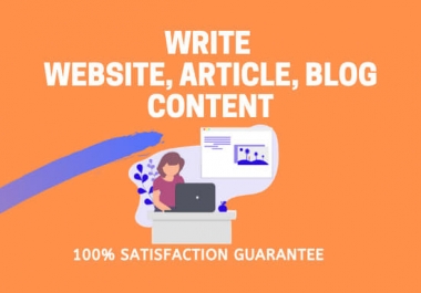 I will write blogs articles or content