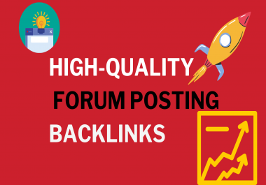 I will provide high quality 50 forum posting backlinks