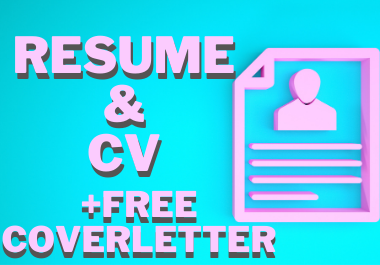 I will write and design a personalized CV or resume + free coverletter