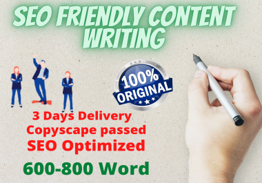 I will write 600-800 word SEO Friendly article for your business blog
