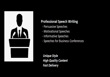Speech Writing - Your Ultimate Speech Crafting Service