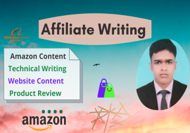 I will be your SEO affiliate content writer,  amazon content creator,  website content writer expert