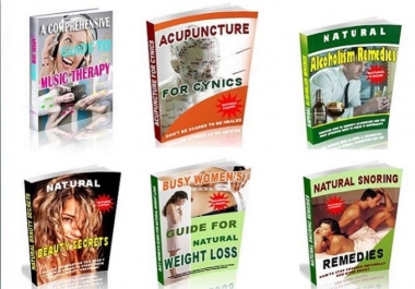 15 Ebooks on Natural Remedies & Alternative Medicine
