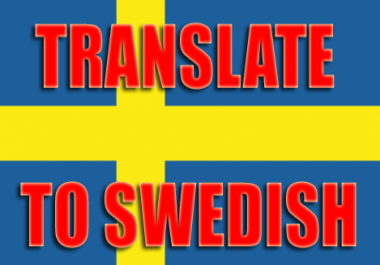 Translate English Into Swedish