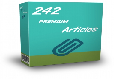 242 Premium Ready To Publish PLR Articles