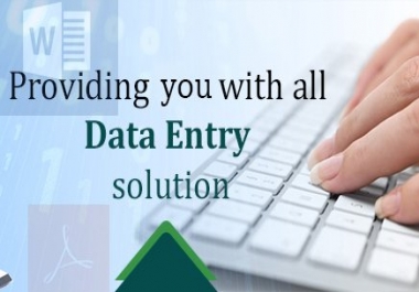 Do any kind of data entry work