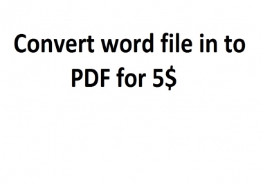 Convert word documents to pdf format