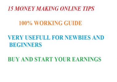Money Making Tips Ebook