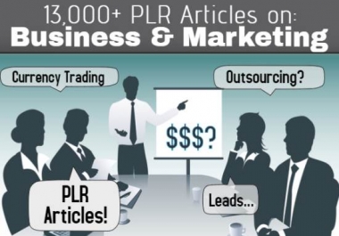 13000 Business And Marketing PLR Articles bundle