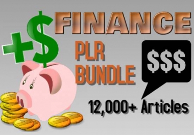 12000 Finance PLR Articles bundle