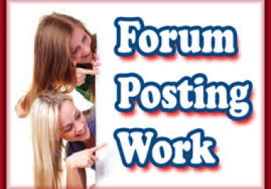 Forum Posting Service 50 Unique Domains 50 Quality Contextual Links DA20+ PA20+