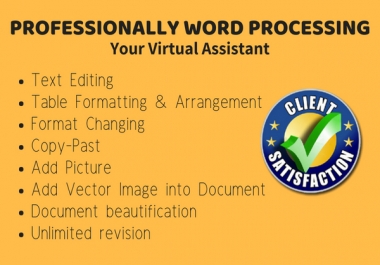 Edit or format word document or Excel & give Professional look