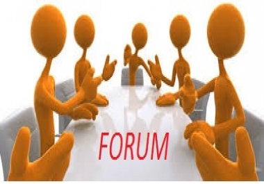 manually do High PR Forum post in 35 different indexed Forum with your URL/Permalink