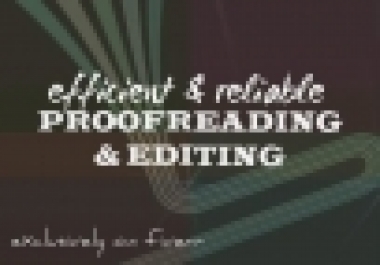 Proofread And Edit Any Type Or Writing